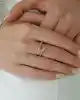 Taşlı Sarmal Kemik Yüzük