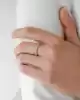 Taşlı Tasarım Altın Yüzük