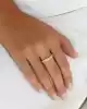 Taşlı Tasarım Altın Yüzük