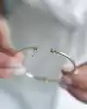 Taşlı Top Kelepçe Bileklik