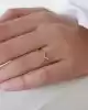 Taşlı V Model Yüzük