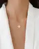Taşlı Yonca Kolye