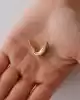 Taşlı ve Nazar Mineli Altın Küpe