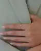 Taşlı Yaprak Altın Yüzük