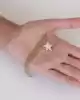 Taşlı Yıldız Maxi Zincir Küpe