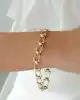 Top Top Altın Zincir Bileklik