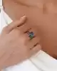 Topaz Taşlı Altın Yüzük