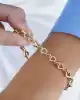 Üç Boyutlu Altın Zincir Bileklik