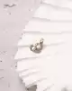 Üç İnci Taşlı Altın Kolye Ucu
