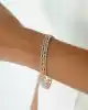 Üç Renk Dorika Toplu Altın Bileklik