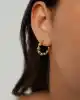 Üç Renk Mini Toplu Halka Küpe