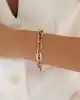 Üç Renkli Altın Ataç Zincir Bileklik