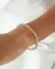 Üç Renkli Dorika Altın Bileklik