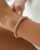 Üç Renkli Dorika Altın Bileklik