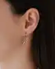 Üçgen Formlu Altın Küpe