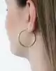 Yassı İnce Halka Küpe