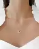 Yeşil Taşlı Altın Kolye