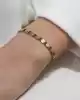 Yeşil Taşlı Mini Daire Bileklik