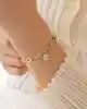 Yonca Sallantılı Ataç Zincir Bileklik