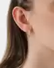 Zincir Model Altın Halka Küpe