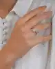 Beyaz Altın Baget Yüzük