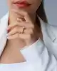 Beyaz Altın Tektaş Yüzük