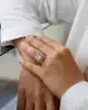 Beyaz Altın Baget Yüzük