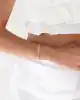 Pullu Yılan Zincir Rose Altın Bileklik