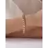 Hologramlı Altın Bold Gurmet Zincir Bileklik