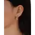 Renkli Taşlı Altın Küpe