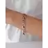 Taşlı Altın Gurmet Zincir Bileklik