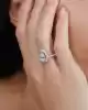 0.61 Ct. Pırlanta Damla Yüzük