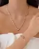 Baget Taşlı Altın Gurmet Zincir Bileklik