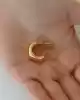 Bold Altın Halka Küpe