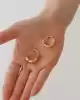 Bold Kapsül Halka Küpe