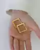 Bold Kare Altın Küpe