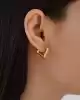 Bold Kare Altın Küpe
