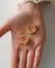 Bold Kare Altın Küpe
