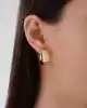 Bold Kare Altın Küpe