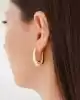 Bold Oval Halka Küpe