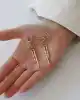 Çubuk Sallantılı Altın Küpe