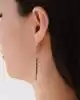 Çubuk Sallantılı Altın Küpe