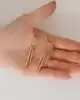 Çubuk Sallantılı Altın Küpe