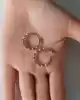 Dalgalı Altın Halka Küpe