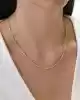 Dorika Detaylı Altın Zincir Kolye