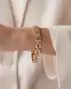 Dorika Toplu Altın Zincir Bileklik