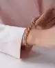 Halkalı Altın Zincir Bileklik