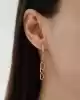 Halkalı Dorikalı Altın Küpe