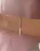 Hasır Görünümlü Altın Bileklik
