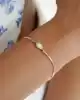 Hologram Taşlı Altın Vintage Bileklik